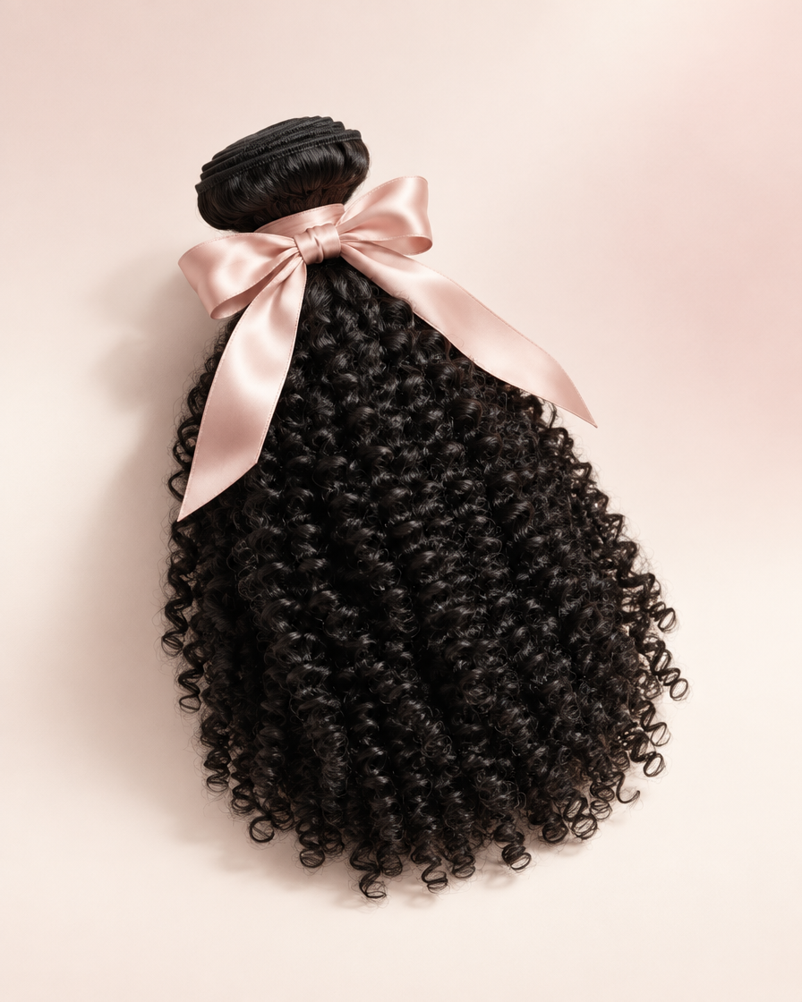 Raw Kinky Curly — natural black kinky curly hair extensions
