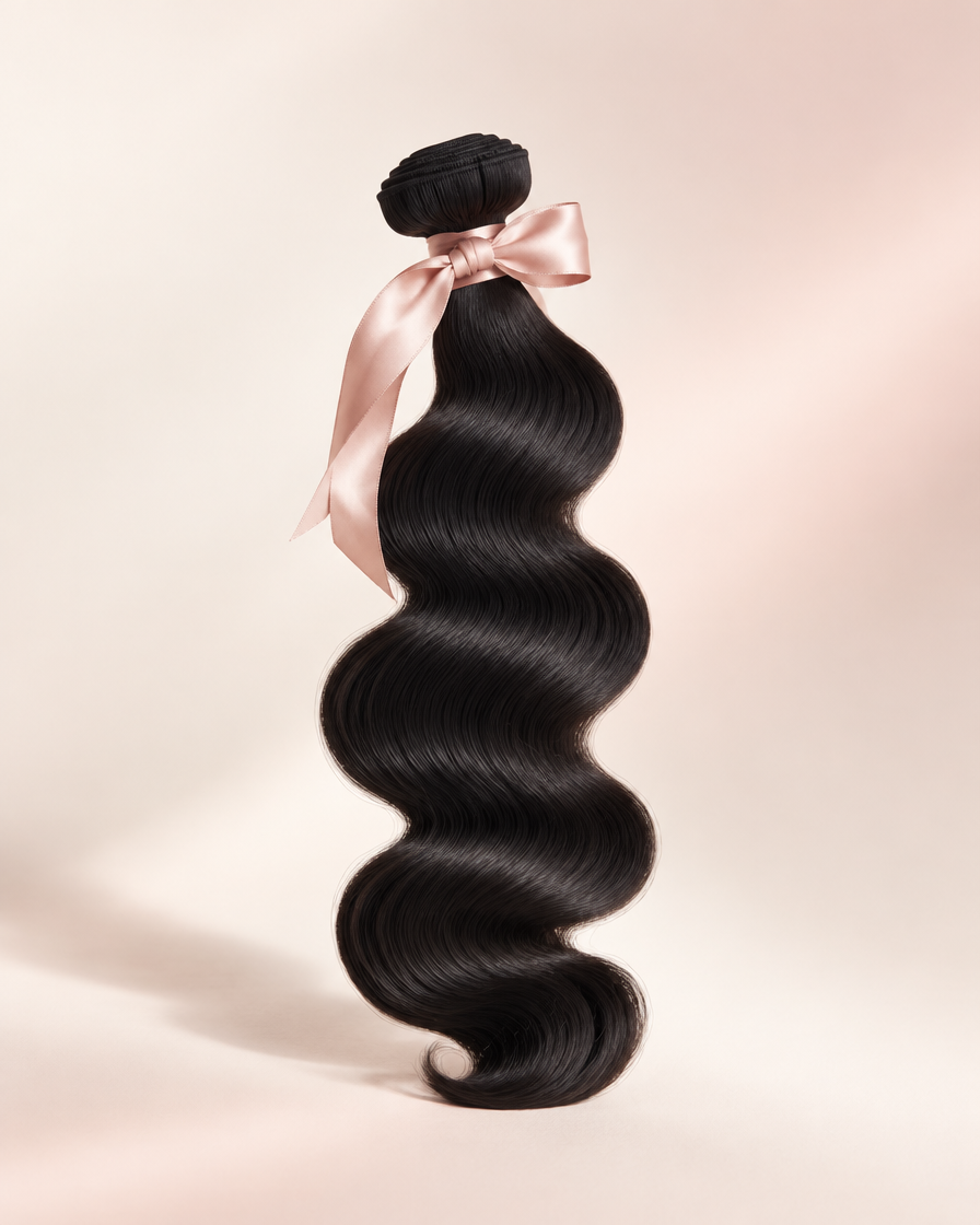 Ocean Body Wave — natural black body wave hair extensions